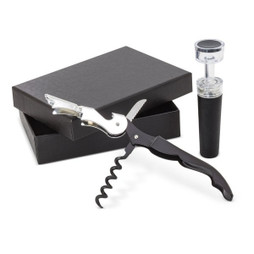 Claps 76058 - Premium Wine Set with Corkscrew and Pourer Cap