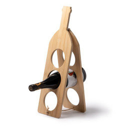 Claps 76059 - Eco-Friendly Wooden Bottle Stand