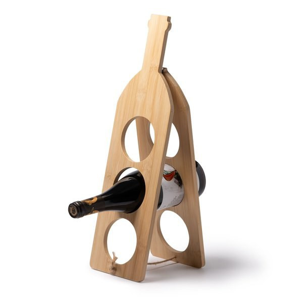 Claps 76059 - Socle en Bois pour Trois Bouteilles