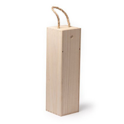 Claps 76061 - Wooden Bottle Holder Box with Carry Handle