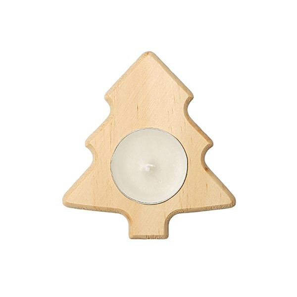 Claps 79093 - Candela Natalizia in Legno di Pino