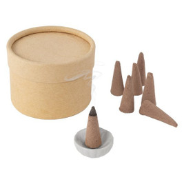 Claps 79098 - Sandalwood Scented Incense Cones with Holder