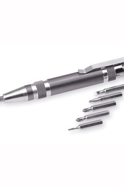 Claps 81027 - Aluminum Multitool with 6 Screwdriver Bits
