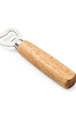 Claps 82051 - Stainless Steel Bottle Opener with Wooden Handle