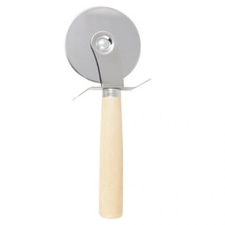 Claps 82052 - Stainless Steel Pizza Cutter with Wooden Handle