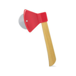 Claps 82075 - Bamboo Handle Pizza Cutter Wheel