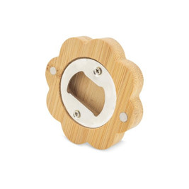 Claps 82100 - Bamboo Blossom Bottle Opener with Magnetic Base