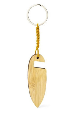 Claps 82105 - Bamboo Keychain with Built-in Phone Stand