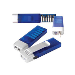 Claps 82530 - Šroubovák s LED Světlem a Bity