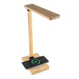 Claps 85061 - Foldable Bamboo Lamp with Wireless Charger
