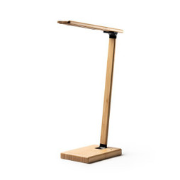 Claps 85063 - Foldable Bamboo Lamp with Wireless Charging Feature
