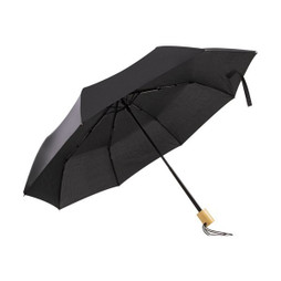 Claps 90036 - Eco-Friendly Folding Umbrella with Wooden Handle