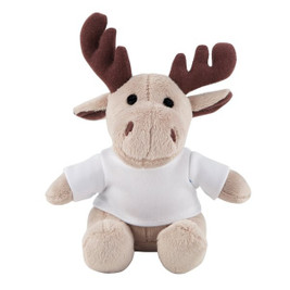 Claps 95071 - Reindeer Plush Toy with T-Shirt