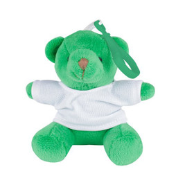 Claps 95077 - Colorful Teddy Bear Keychain with Matching Clasp