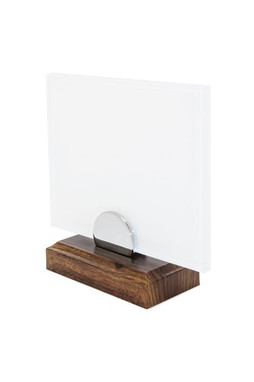 Claps 95153 - Elegant Trophy with Wooden Base and Glass Plate