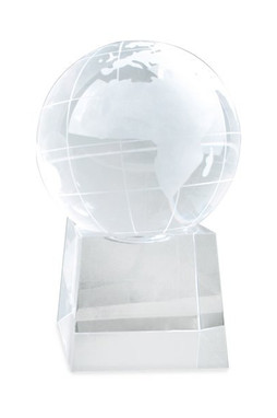 Claps 95157 - Prestige Globe Trophy with Blue Satin Lining