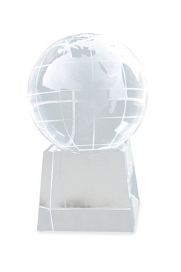 Claps 95158 - Deluxe Globe Trophy with Blue Satin Lining
