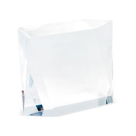Claps 95161 - Premium Glass Trophy with Blue Satin Lining