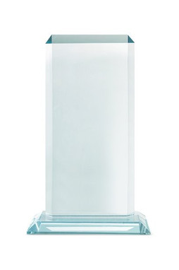 Claps 95171 - Premium Glass Trophy with Blue Satin Lining