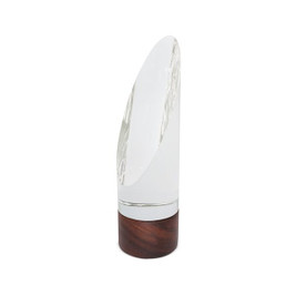 Claps 95174 - Glass Trophy with Wooden Base and Magnetic Box