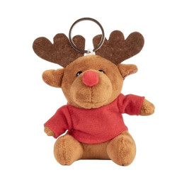 Claps 95195 - Renne en Peluche avec T-shirt de Noël