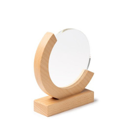 Claps 95220 - Round Glass Trophy with Bamboo Base