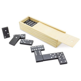 Claps 95223 - Classic Domino Set with Wooden Box