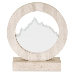 Claps 95232 - Elegant Travertine Mountain Trophy