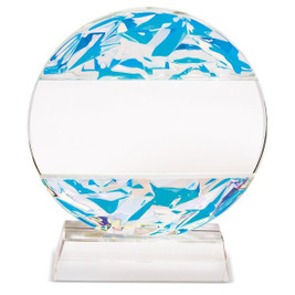 Claps 95233 - Color Shifting Faceted Glass Trophy