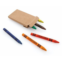Claps 96003 - Set of 6 Colorful Crayons in Eco-Friendly Box