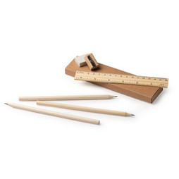 Claps 96028 - Eco-Friendly Wooden Stationery Set