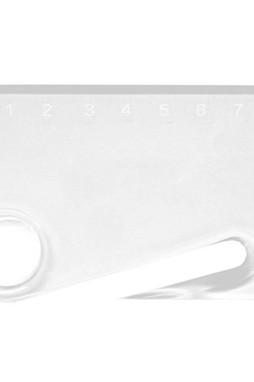 Claps 96058 - Multifunctional Letter Opener Ruler with Magnifier