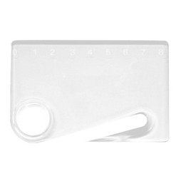 Claps 96058 - Multifunctional Letter Opener Ruler with Magnifier