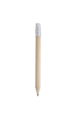 Claps 96100 - Natural Finish Wooden Pencil with Eraser