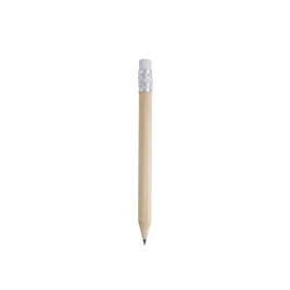 Claps 96100 - Natural Finish Wooden Pencil with Eraser
