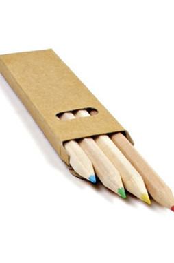 Claps 96102 - Set of Four Natural Tone Wooden Pencils