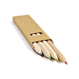 Claps 96102 - Set of Four Natural Tone Wooden Pencils