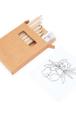 Claps 96112 - Creative Coloring Set with Wooden Pencils