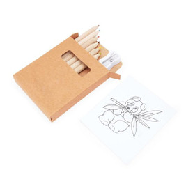Claps 96112 - Creative Coloring Set with Wooden Pencils