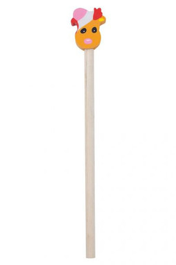 Claps 96114 - Festive Wooden Pencil with Christmas Erasers