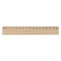 Claps 96132 - 16 cm Wooden Ruler for Crafting