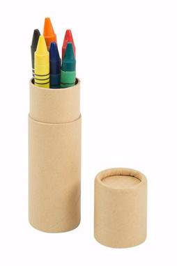 Claps 96150 - Vibrant Crayon Set in a Cardboard Tube