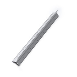 Claps 96166 - Triangular Aluminum Ruler with Multiple Scales