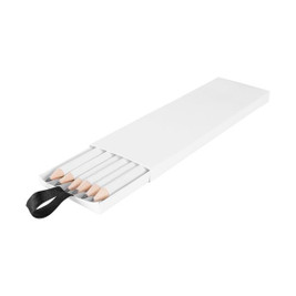 Claps 96195 - Set van 6 Witte Potloden in Cadeaudoos