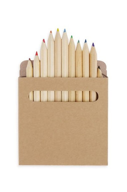 Claps 96199 - Set of 12 Natural Wood Colored Pencils