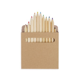 Claps 96199 - Set of 12 Natural Wood Colored Pencils