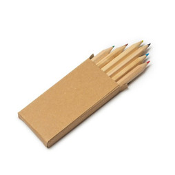 Claps 96205 - Eco-Friendly Set of 6 Colored Pencils in Cardboard