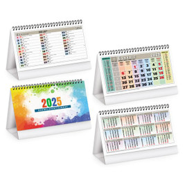 Claps 063 - Colorful Desk Calendar 2027 with International Holidays