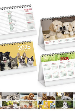 Claps 074 - Calendario Da Tavolo Cani E Gatti