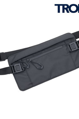 TROIKA BBL57 - Black Waterproof Belt Bag with RFID Protection